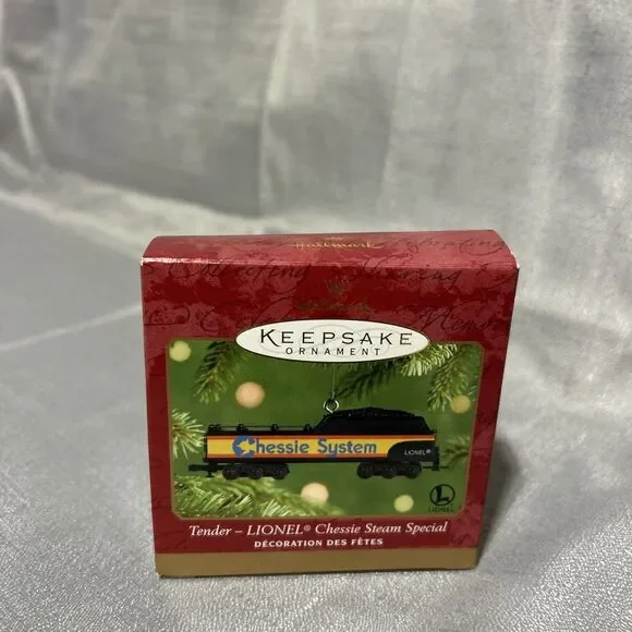 2001 Hallmark Lionel Chessie Steam Special Tender Diecast Train Ornament Box - Picture 7 of 9